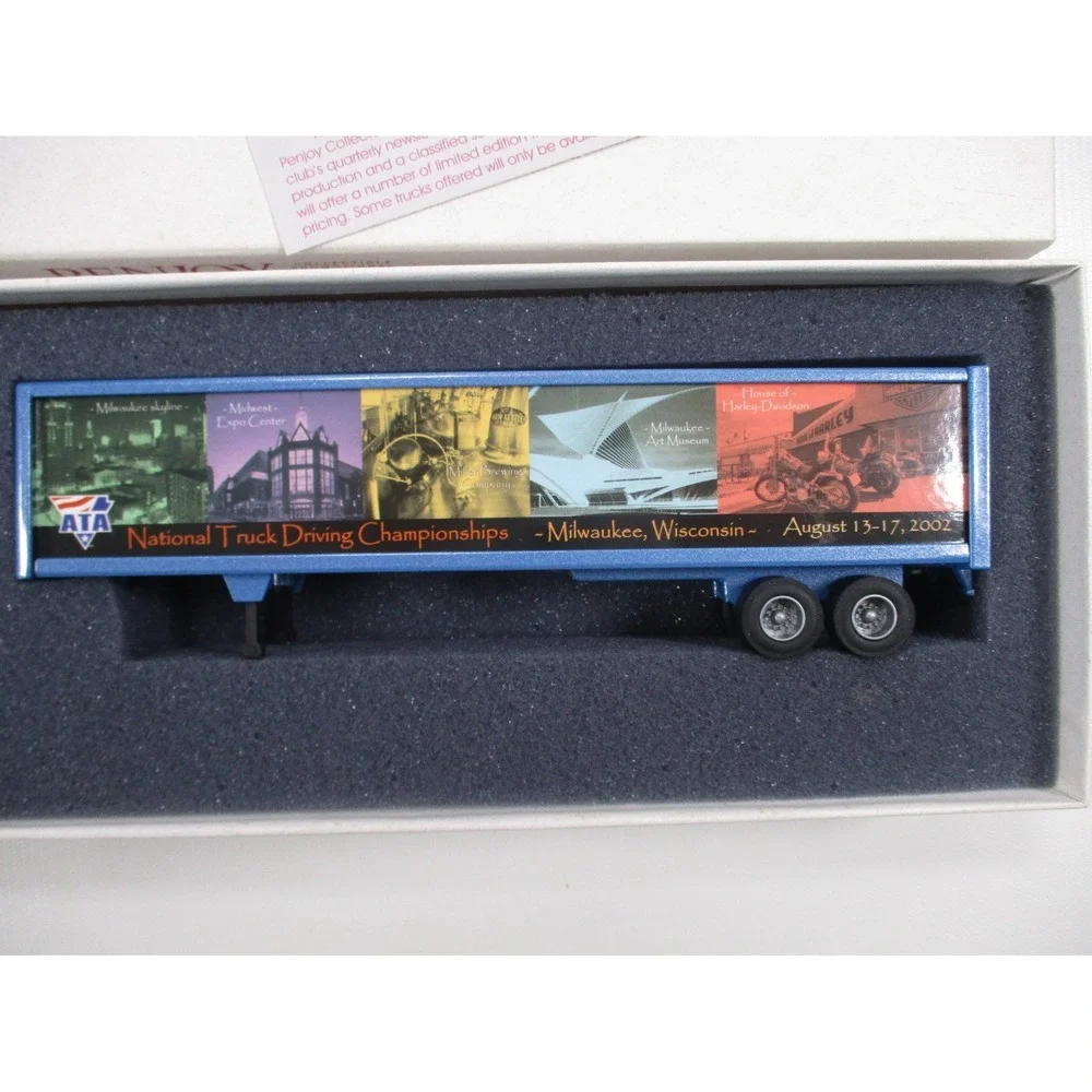 Penjoy Vintage Die Cast Semi Truck / Trailer 2002 ATA Truck Driving Championship